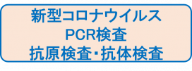新型コロナウイルスPCR,抗原検査,抗体検査
